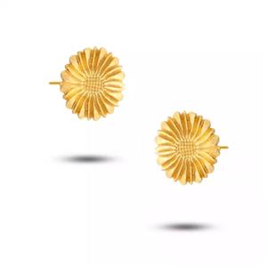 گوشواره طلا گل آفتاب گردان