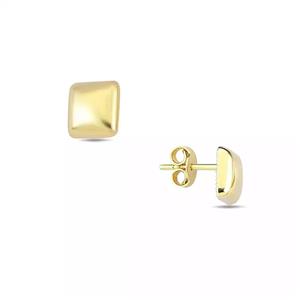 گوشواره طلا میخی مربع دامله