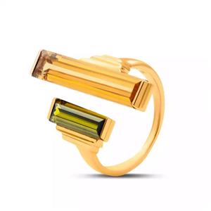 انگشتر طلا دو طرف باگت 