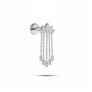 پیرسینگ طلا آویز دار مارکیز