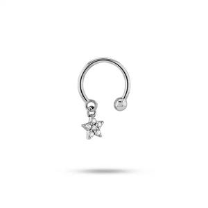 پیرسینگ طلا گوی و ستاره