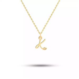 گردنبند طلا حرف K