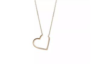 گردنبند طلا قلب توخالی  مدرن  GEH0232 