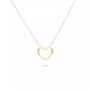 گردنبند طلا قلب تو خالی  GNH0308