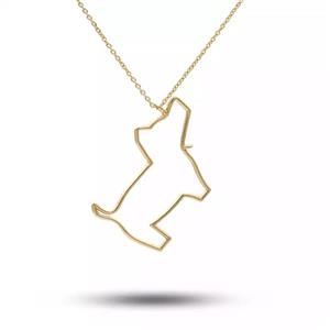 گردنبند طلا عشق سگ  GNH0372