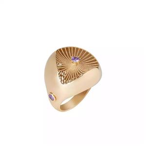 انگشتر طلا فیوژن اسکای با سنگ آماتیس  GRS0038