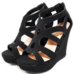 TRENDSup Collection Women Gladiator High Wedge Platform Sandal Shoes