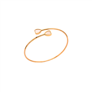 النگو دو قلب شوپارد صدفی