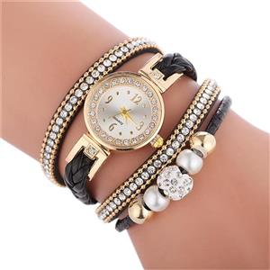 Women's Luxury Crystal Bracelet Watches Ladies Quartz Wristwatch Rhinestone Watches Round Analog Wrist Watches for Women Watches on Sale Clearance 