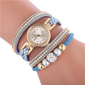 Women's Luxury Crystal Bracelet Watches Ladies Quartz Wristwatch Rhinestone Watches Round Analog Wrist Watches for Women Watches on Sale Clearance 