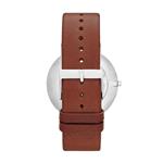 Skagen Men's Ancher Stainless Steel and Leather Quartz Watch