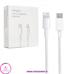 کابل شارژ Type-C به Lightning طول 3 متر ترکا Treqa مدل CA-3014