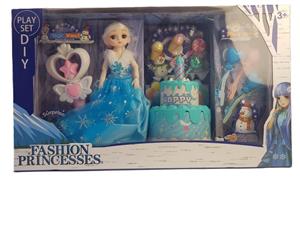 عروسک مفصلی فروزن با کیک تولد