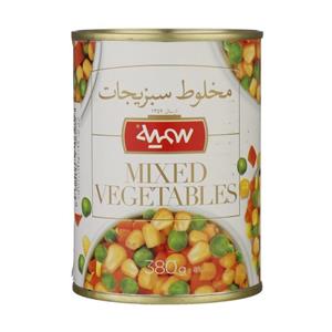کنسرو مخلوط سبزیجات سمیه 380 گرم