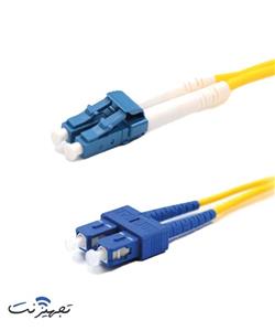 پچ کورد فیبرنوری SC_LC. UPC نیم متری سینگل مود داپلکس قطر 3 میلی متر برند نگزنس