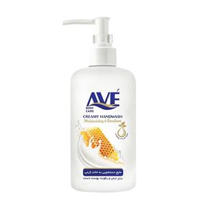 مایع دستشویی اوه حاوی ویتامین و عصاره آلوئه ورا با رایحه شیر و عسل 450 گرمی 