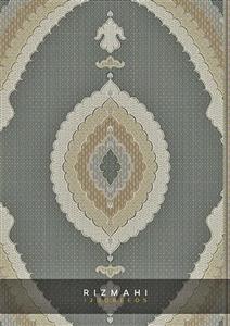 فرش آراد کاشان 1200 شانه طرح ریزماهی  (برجسته)