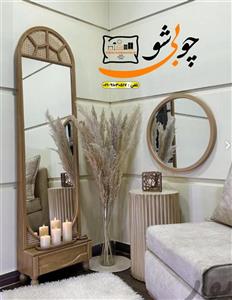 آیینه چوبی مدل طرحدار