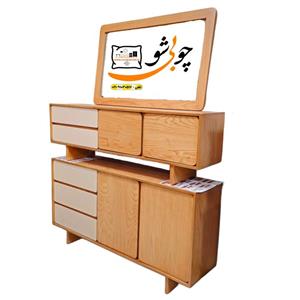 ست میز و کنسول و میز tv رنگی مدل لینا