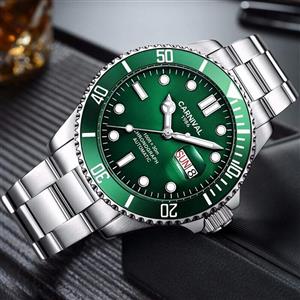Swiss Brand Luxury Luminous Waterproof Watch Mens Automatic Mechanical Wrist Watch Silver Stainless Steel 