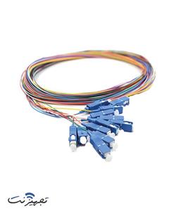 پیگتیل فیبر نوری SC سینگل مود UPC رنگی نگزنس قطر 2 میلی متر متراژ 1.5 