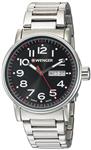 Wenger Men's 'Attitude Day/Date' Swiss Quartz Stainless Steel Casual Watch