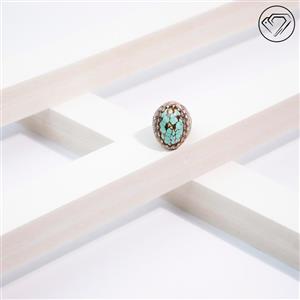 انگشتر فیروزه عنکبوتی نیشابوری مدل GA-1218