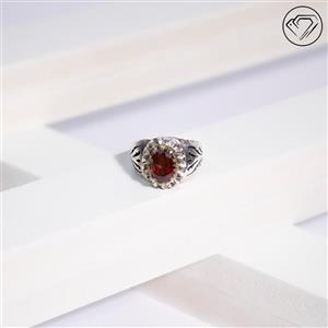 انگشتر گارنت قرمز مدل GA-1096