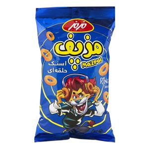 اسنک حلقه ای پنیری مزپف مزمز 80 گرم