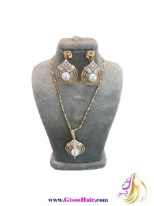 نیم ست زنانه مروارید دار