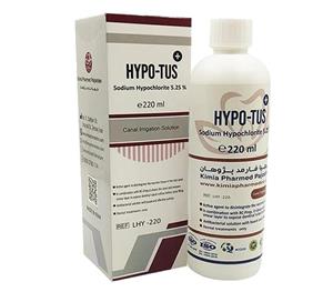 محلول هیپوکلریت سدیم 5.25  Hypo Tus دویست و بیست میلی لیتری لوتوس 