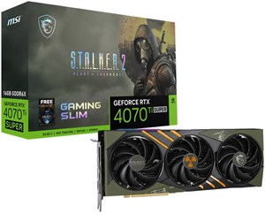 کارت گرافیکMSI RTX 4070 Ti  Super SLIM STALKER 2 EDITION 16GB