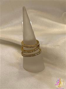 انگشتر دور نگین طلایی کد 314