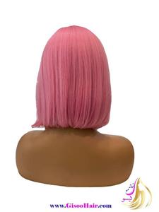 کلاه گیس (پوستیژ) زنانه مصری رنگ صورتی کد 311