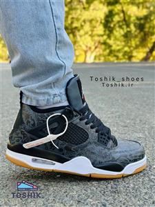 کتونی نایک جردن 4 طوسی مردانه و پسرانه