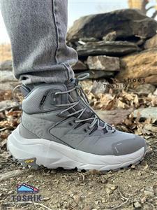 کتونی ساقدار کوهنوردی هوکا مدل kaha2 ضدآب رنگ طوسی