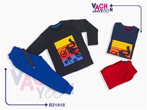 بلوز شلوار پسرانه موتور کد 554