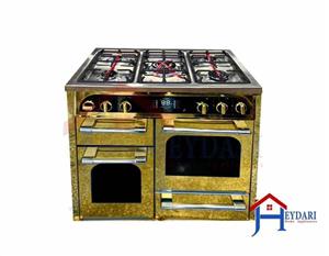 اجاق گاز نما استیل و صفحه استیل تکنو طلایی مدل OT54