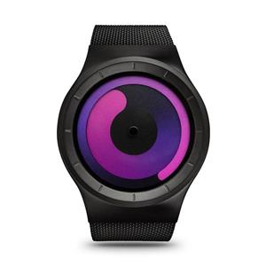 ZIIIRO Z0002WB3 Unisex Mercury Black Purple Watch 