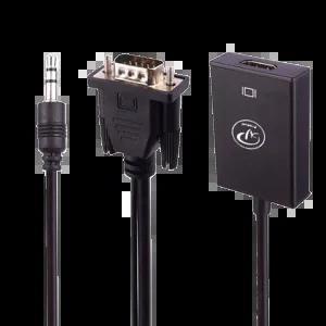 کابل تبدیل VGA به HDMI ایکس پی پروداکت مدل XP-T906M همراه با کابل AUX