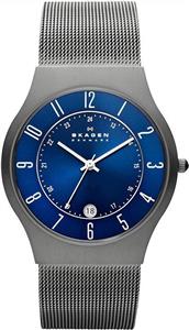 Skagen Men's Sundby Titanium and Stainless Steel Mesh Casual Quartz Watch