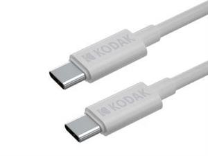 کابل USB-C به USB-C کداک مدل KODAK White طول 1 متر