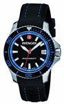 Wenger Sea Force Black Dial Silicone Strap Ladies Watch 01.0621.102