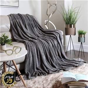 شال مبل و تخت ژله ای هوم کاورین مدل پتو مخملی سایز 200×220 سانتیمتر