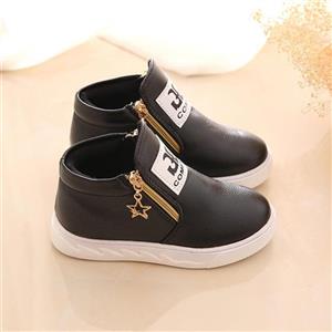Moonker Baby Shoes for 1-5 Years Old,Toddler Boy Girl Kids Fashion Autumn Zip Martin Boots Sneakers Casual Shoes 