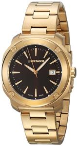 Wenger Edge Index Pink Gold Dial Stainless Steel Men's Watch 01.1141.114 