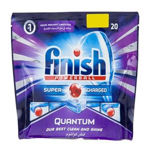 قرص ظرفشویی فینیش مدل Quantum بسته 20 عددی Finish Quantum Dishwasher Tablets Pack Of 20