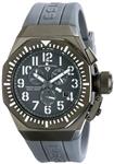 Swiss Legend Men's 10540-GM-014-WA Trimix Diver Chronograph Grey Dial Grey Silicone Watch