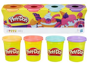 پک 4 تایی خمیربازی Play Doh (کرم - صورتی - آبی - بنفش)