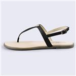 SANDALUP Flat Thong Sandals with Triangle Metal for Women